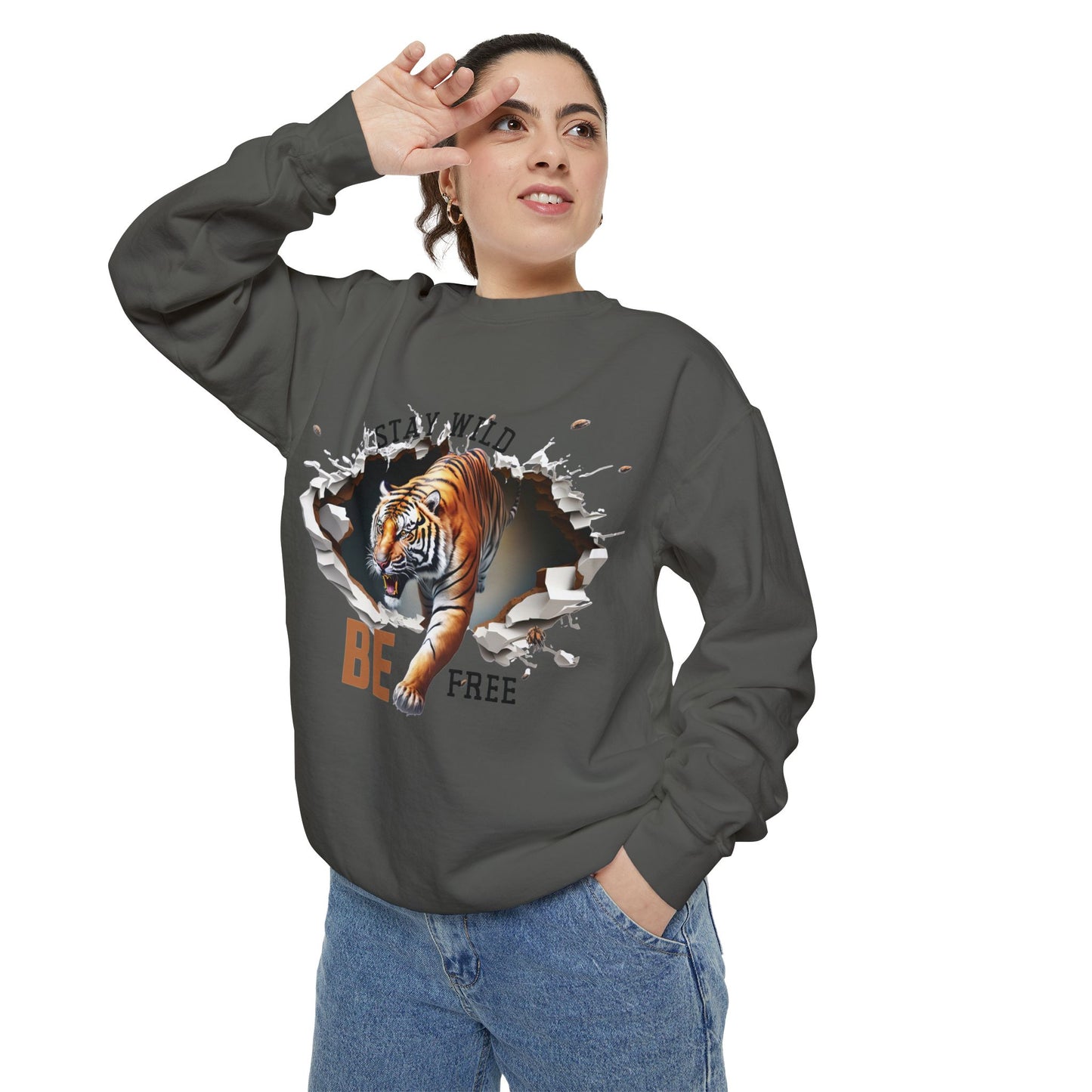 Stay wild be free Unisex Garment-Dyed Sweatshirt