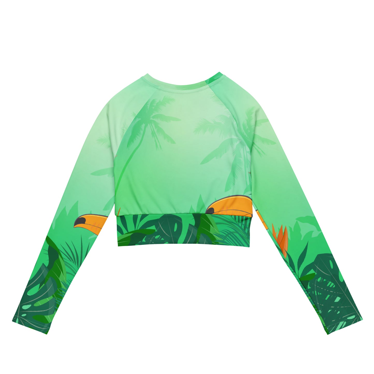 Nature Recycled long-sleeve crop top